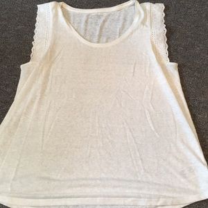 Gap linen blend tank size Large